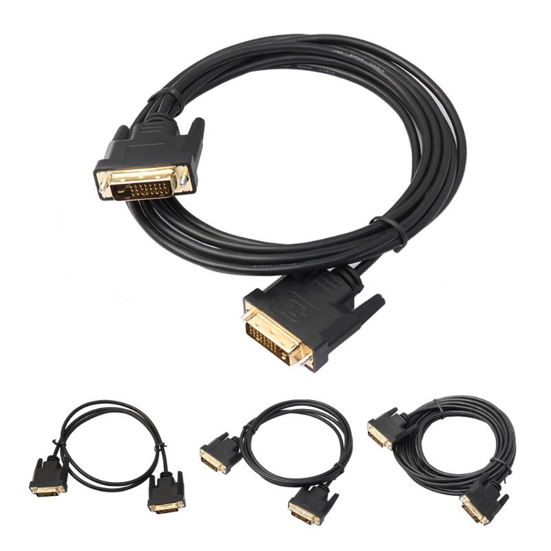 1M 1.8M 3M 5M Digital Monitor DVI D to DVI-D Gold Male 24+1 Pin Dual Link TV Cable  For TFT Monitor FW1S - ebowsos
