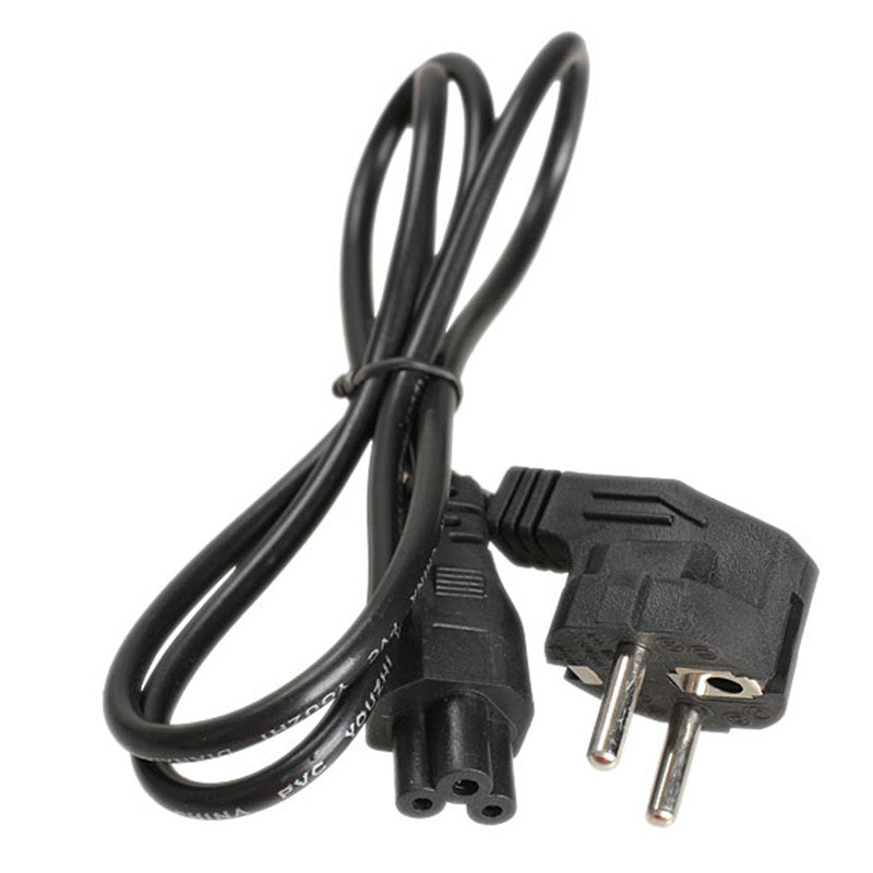1M EU Universal Adapter Cable 3 Prong 2 Pin AC Laptop Power Cord Charge Adapter Cable Computer Cables Connectors High Quality - ebowsos