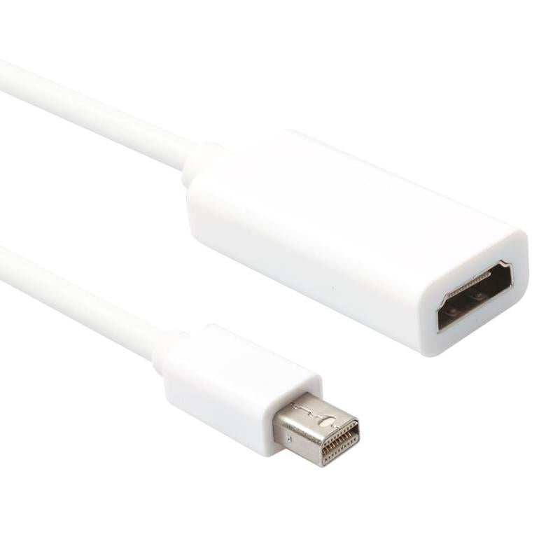 1PC 20CM Mini Display Port Male Thunderbolt DP To HDMI Female Adapter Cable For MacBook Air Pro iMac Mac Surface Pro - ebowsos