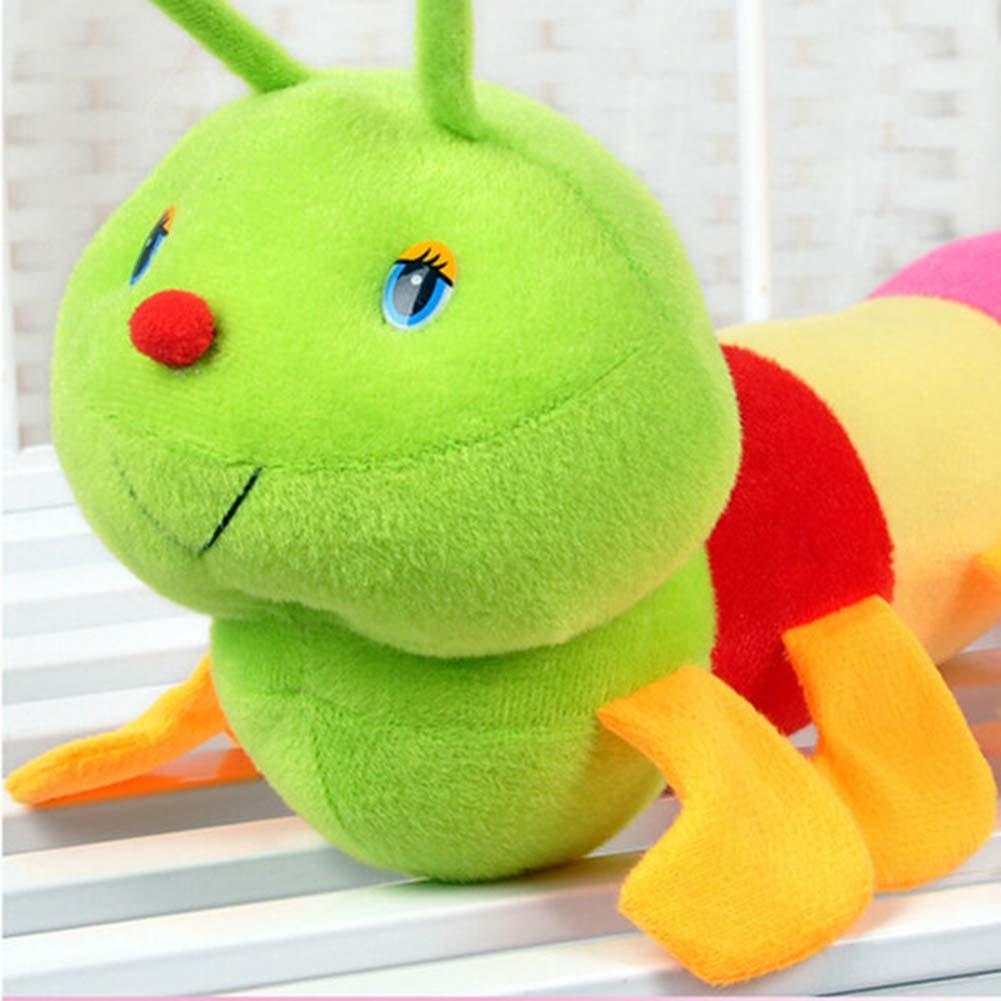 1PC 50cm Lovely Inchworm Toy Soft Plush Caterpillars Hold Pillow Doll Toys For Children Baby & Kid Plush Toys-ebowsos