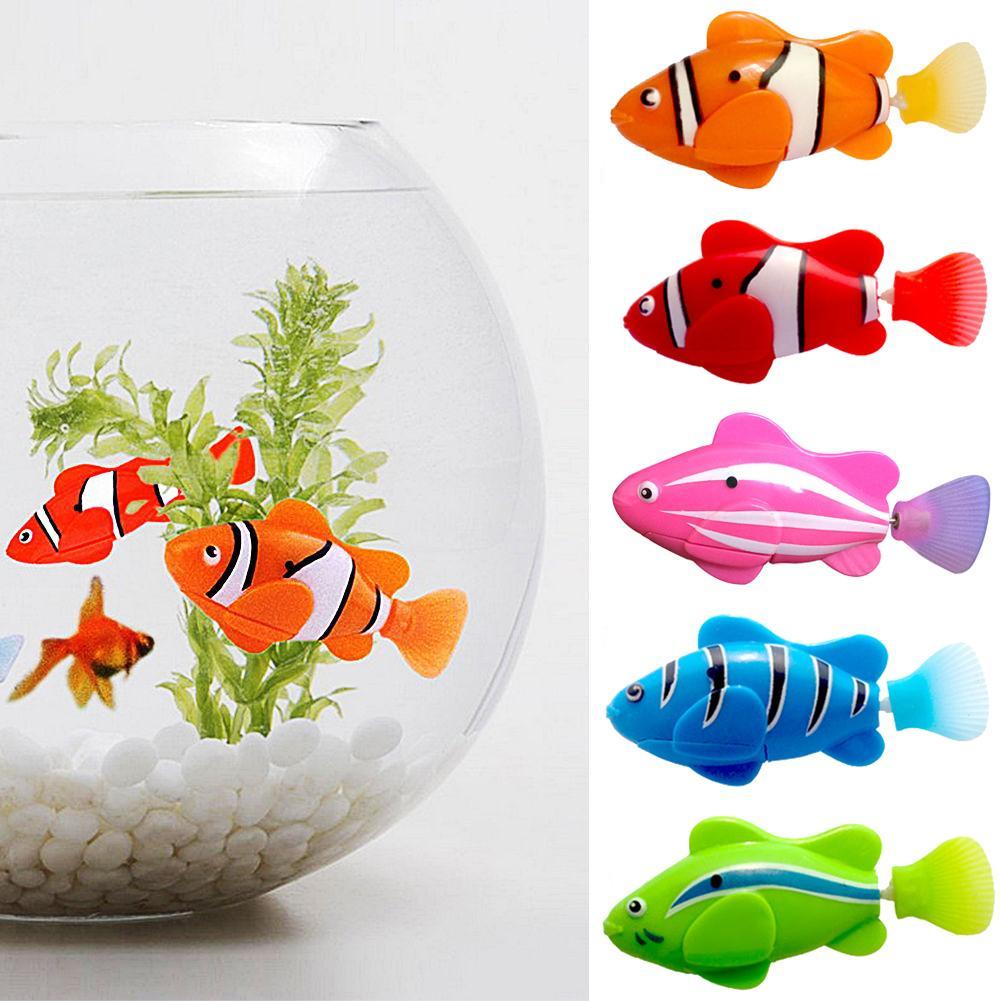 1PC Battery Powered Electronic Robotic Fish Swim Activated Fish Toy Robotic Pet for Fishing Tank Decorating Fish Dropshipping-ebowsos