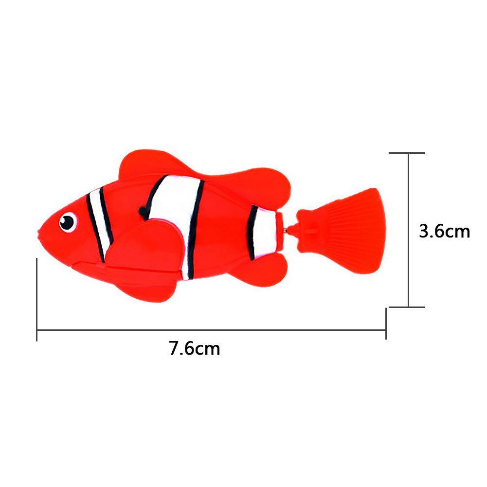 1PC Battery Powered Electronic Robotic Fish Swim Activated Fish Toy Robotic Pet for Fishing Tank Decorating Fish Dropshipping-ebowsos