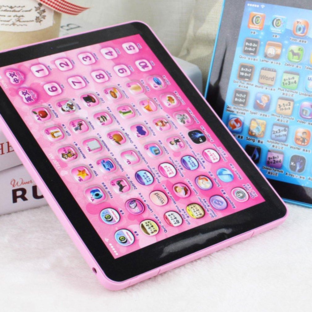 1PC Computer Learning Education Machine Tablet Toy For Kids Gift Touch Tablet Learning Machine Early Education Reading Pink-ebowsos