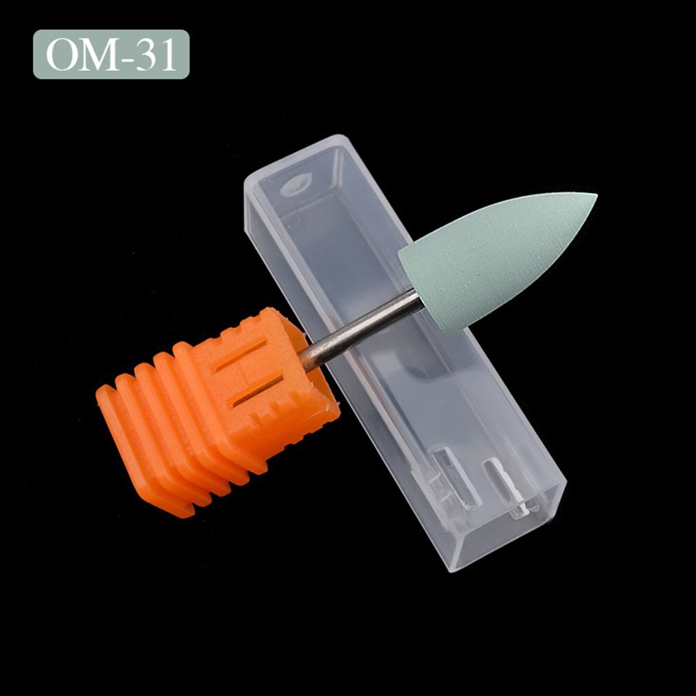 1PC Head Rubber Silicon Nail Drills Bit Flexible Polisher Manicure Machine Nail Accessories Nail File Polish Tools - ebowsos