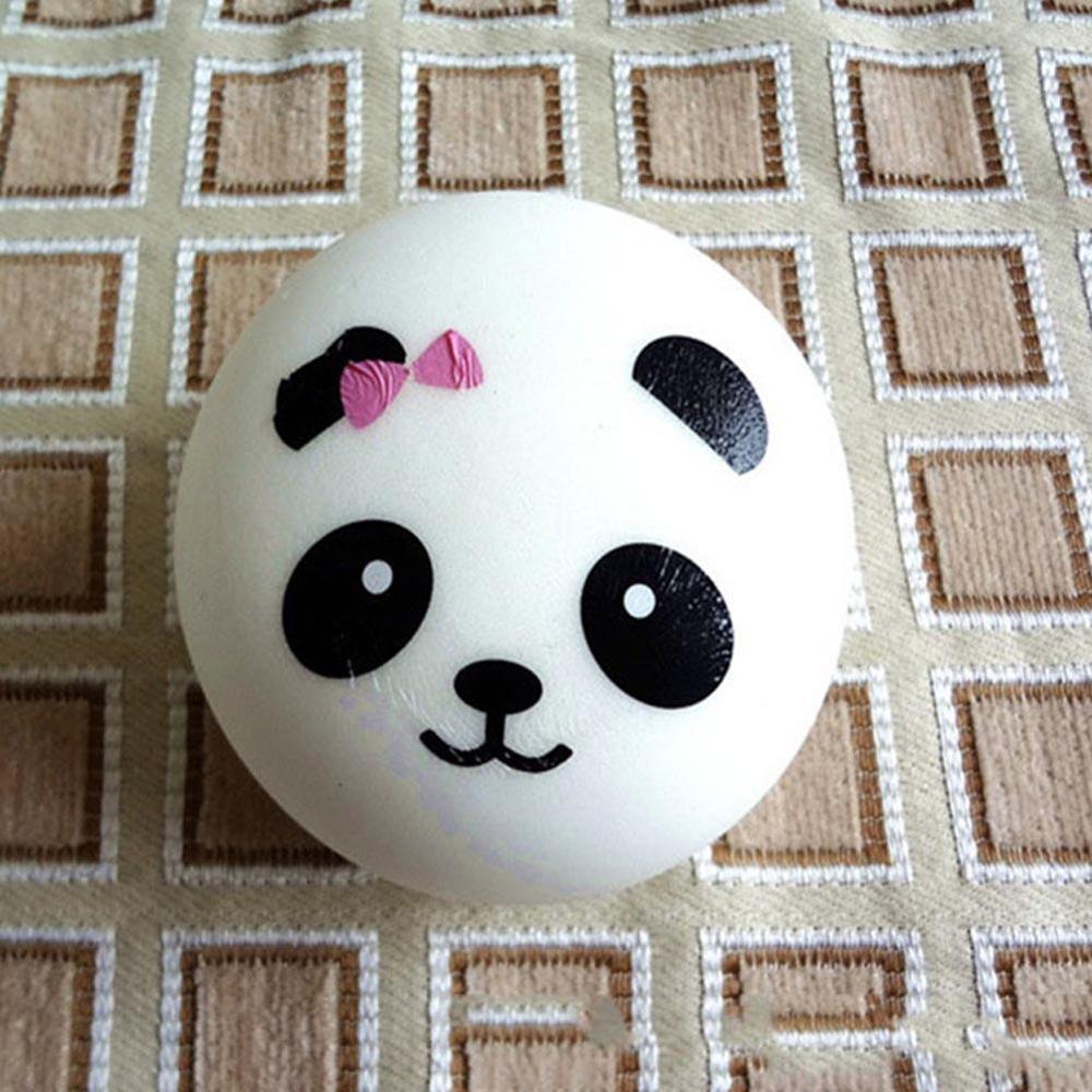 1PC Panda Steamed Bun Bread Squeeze Toy Charms Squishies Cell Phone Straps FaceKey Strap Decor Bag Parts Decor Accessories-ebowsos