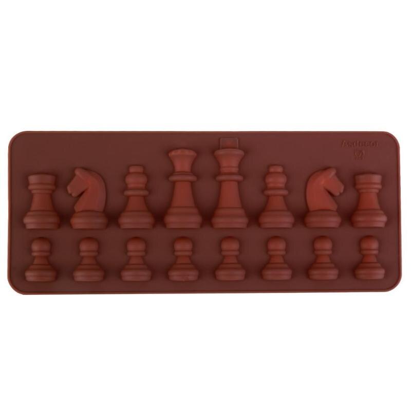 1PCS Chess Shape Chocolate Mold Silicone Cake Form Fondant Cake Jelly Candy Chocolate Mold DIY Bakware Decorate 20.5*8.5cm - ebowsos