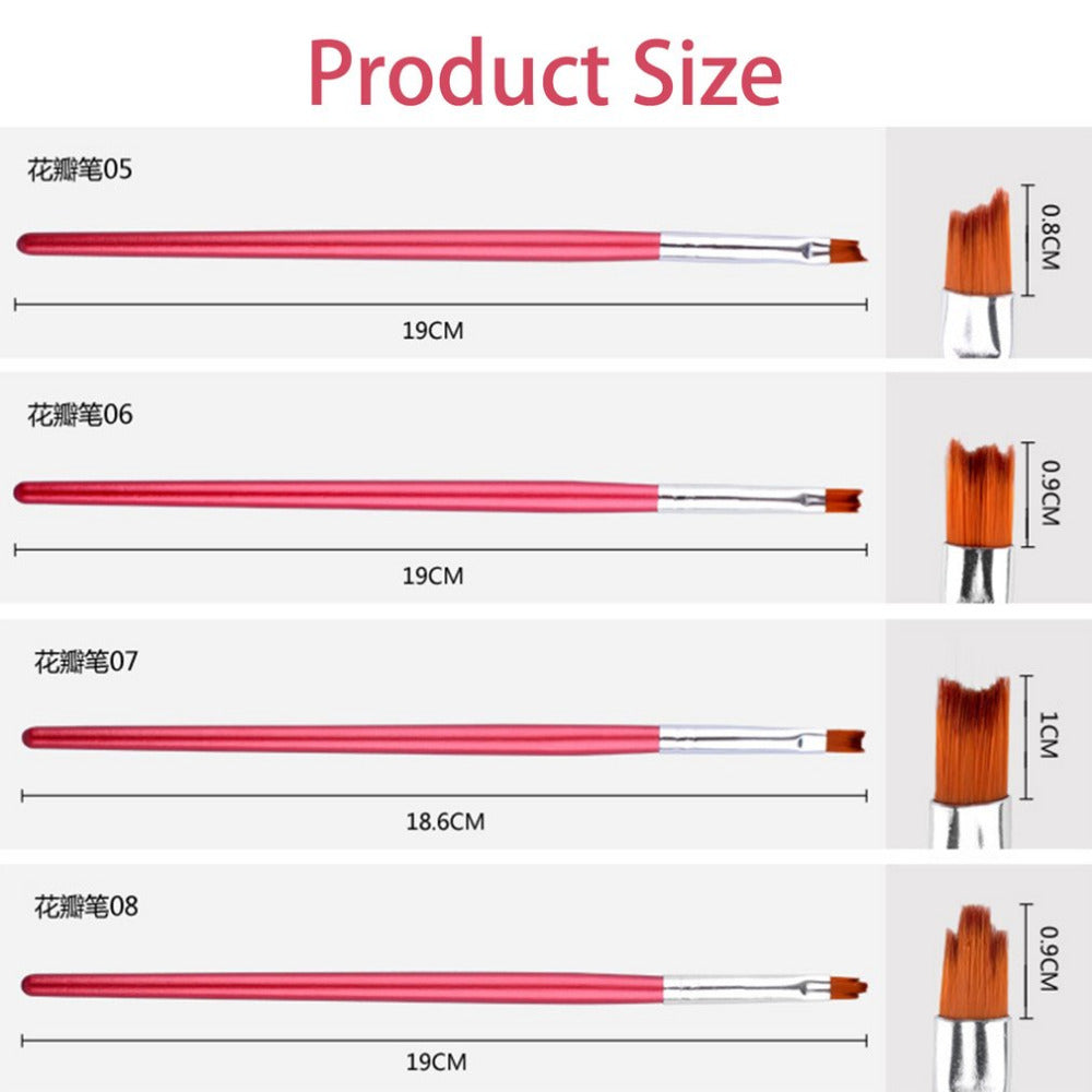 1PCS Professional Cosmetic Nail Art Polish Pen Brush Wooden Handle Nail Art Design Painting Drawing Polish Pen Brush Hot Sale - ebowsos
