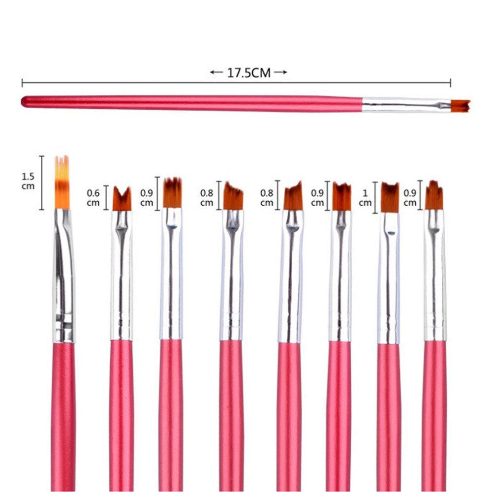 1PCS Professional Cosmetic Nail Art Polish Pen Brush Wooden Handle Nail Art Design Painting Drawing Polish Pen Brush Hot Sale - ebowsos