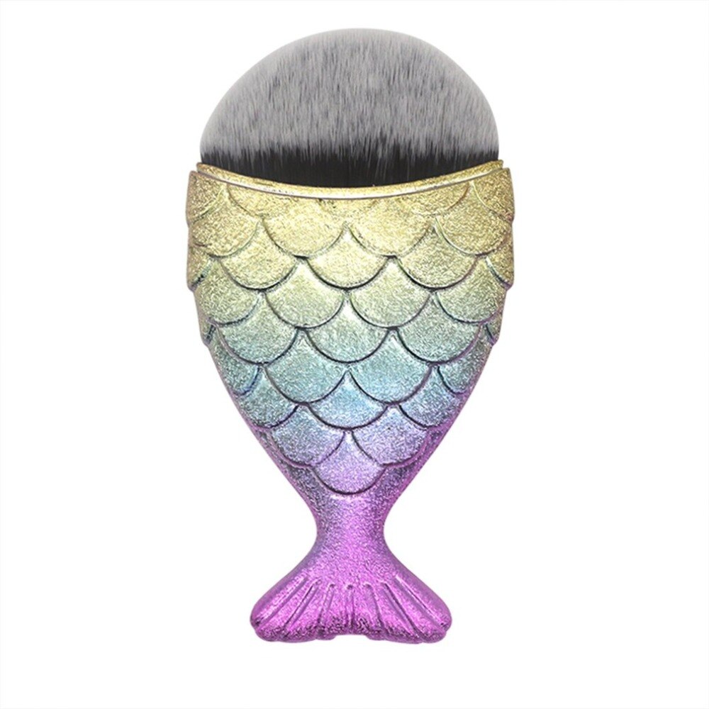 1PCS Soft Hair Women Makeup Brush Fishtail Design Brush Powder Blush Cosmetic Foundation Make Up Brushes Tool - ebowsos