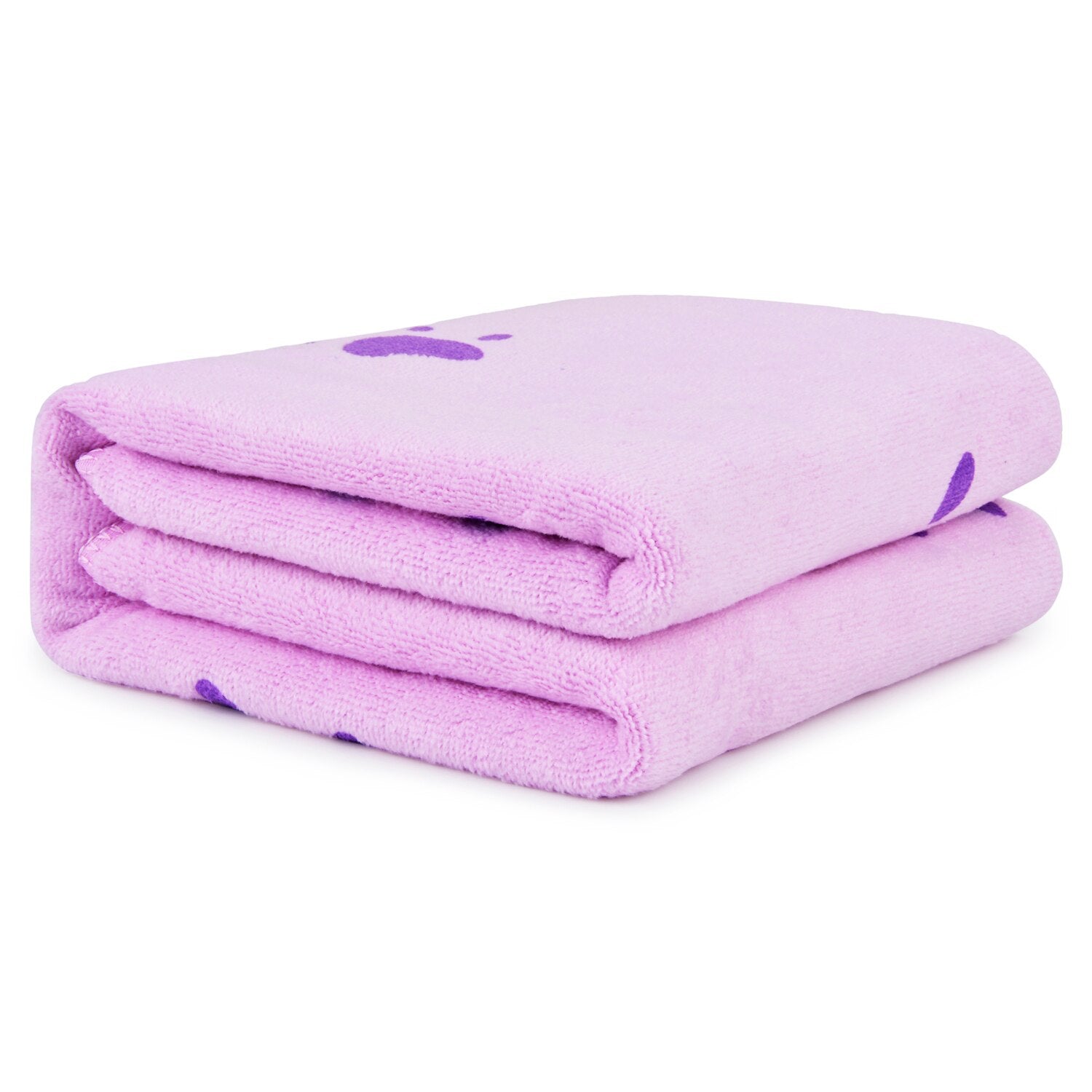 1Pc Cute Soft Cartoon Pet Dog Cat Superfine Fiber Towel Fast Dry Absorbent Hair Towels Super Large Cute Pet Washing Supplies-ebowsos