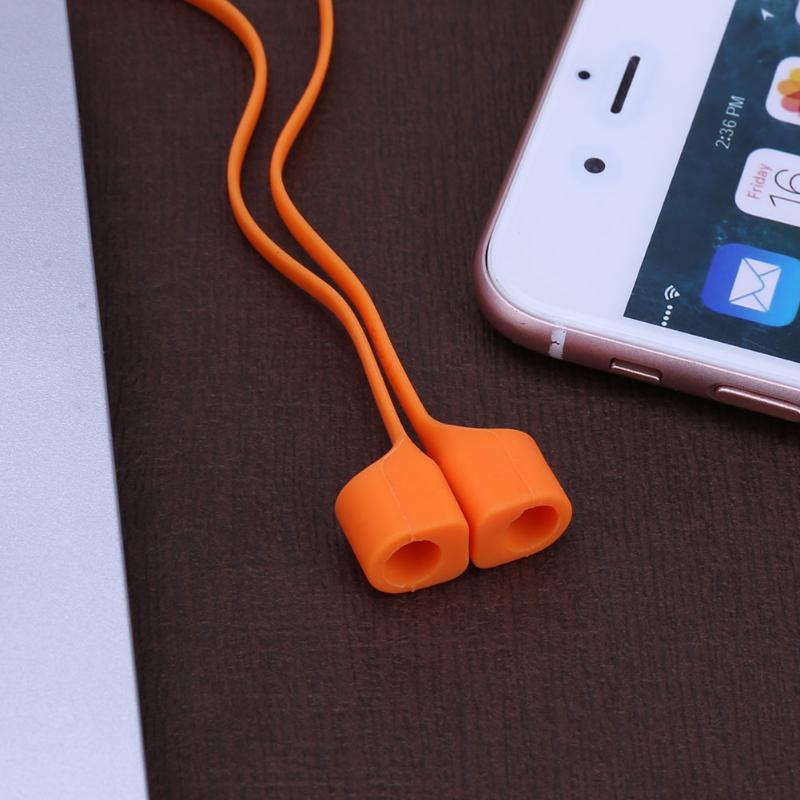 1Pc Magnetic Headphone Earphone Strap For Apple Airpods Anti Lost Strap Loop String Rope for Air Pods Silicone Headset Cable New - ebowsos