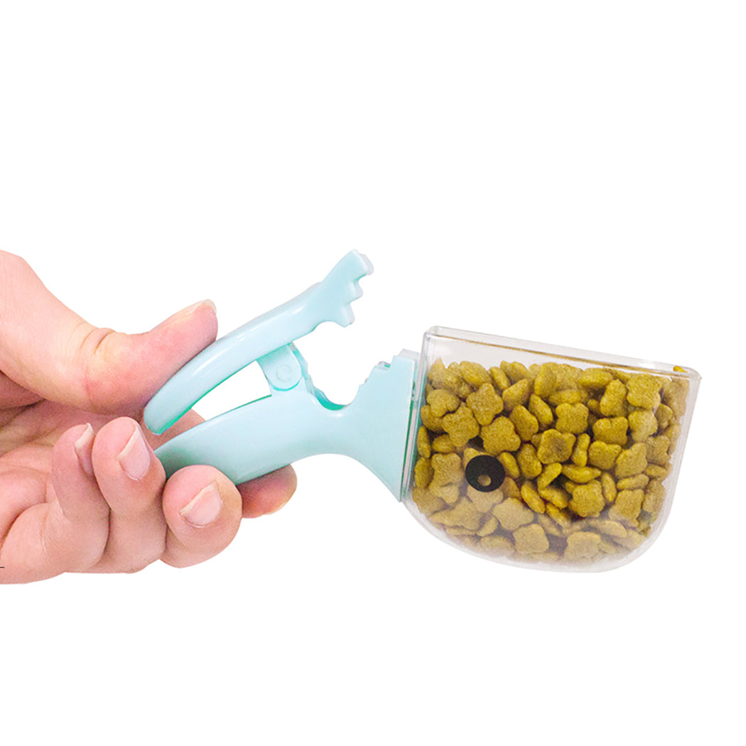 1Pc Multi-Purpose Cartoon Pet Food Scoop Plastic Duckbilled Cats Dogs Food Spoon Pet Feeder Feeding Supplies-ebowsos