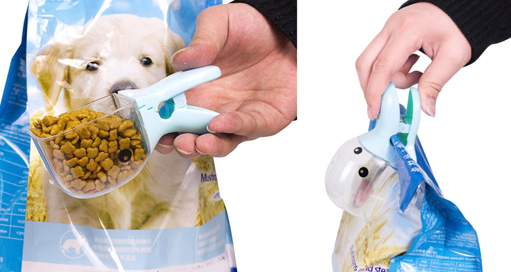 1Pc Multi-Purpose Cartoon Pet Food Scoop Plastic Duckbilled Cats Dogs Food Spoon Pet Feeder Feeding Supplies-ebowsos