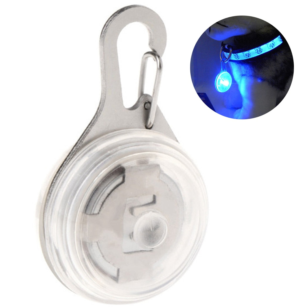 1Pc Pet Collar With Light Creative Dog Decor Safety Pet LED Round Luminous Pendant For Dog Cat Night Walking Pet Accessories-ebowsos