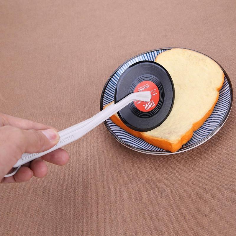 1Pc Retro CD Record Design Vinyl Pizza Round Wheel Cutter Cake Pastry Knife Kitchen Gadget Useful Creative Kitchen Gadgets - ebowsos