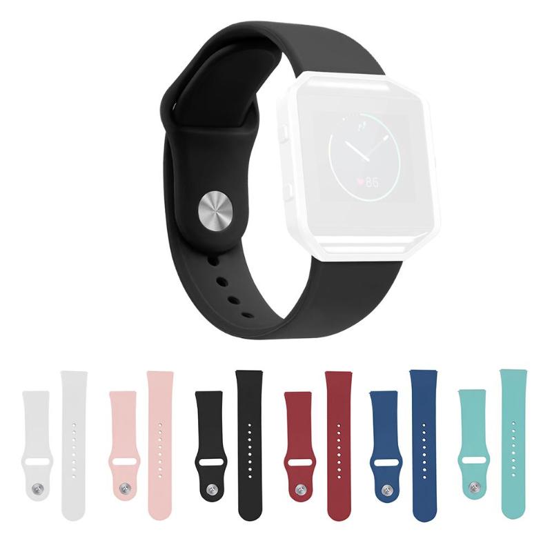 1Pc Soft Silicone Adjustable Wrist Strap Bracelet Watch Band Replacement for Fitbit Blaze Sport Smart Watch Colorful Wrist Strap - ebowsos