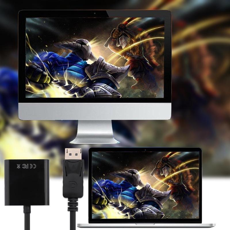 1Pcs 1080P HD Display Port DP Male to HDMI Female Converter Adapter Cable Wire Support 1080P for HDTV Projector Displays New - ebowsos