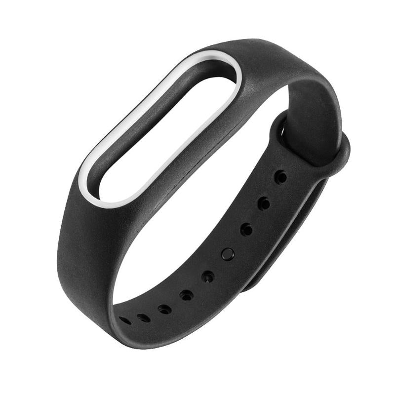 1Pcs 220mm Double Color Replacement Smart Bracelet Strap For Xiaomi Mi Band 2 Smart Watch Band Strap Wristband For Miband 2 Hot - ebowsos