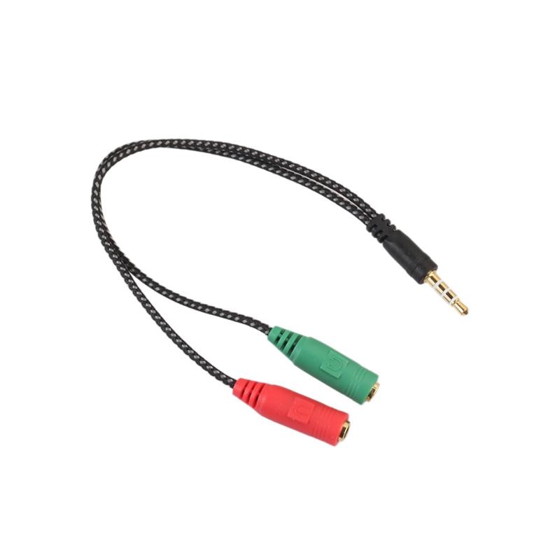 1Pcs/2pcs 3.5mm Stereo Aux to Aux Cable Male to 2 Female Headphone Mic Y Splitter Audio Cable for Speaker Micphone Smartphone - ebowsos