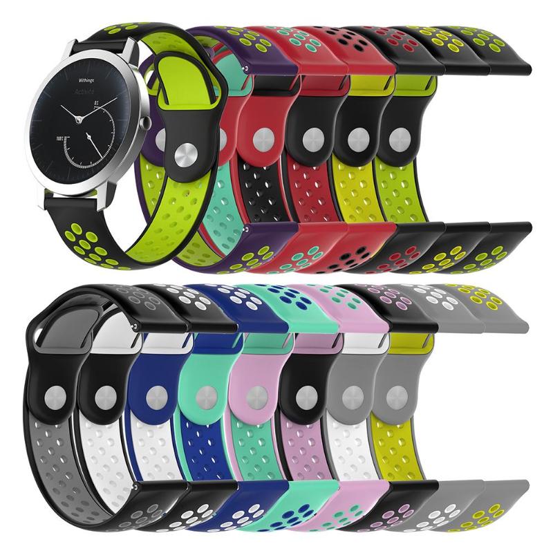 1Pcs 36mm Silicone Watch Band Bracelet Strap for NOKIA STEEL/NOKIA STEEL HR Colorful Replacement Watchbands Watch Accessories - ebowsos