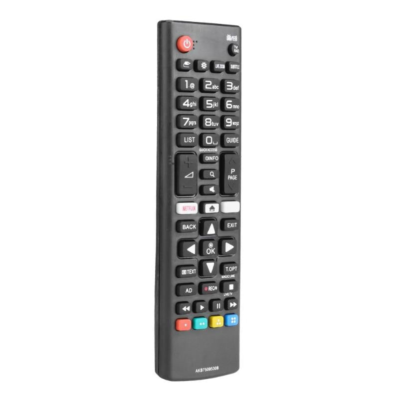 1Pcs ABS Universal LG TV  Remote Controller Replacement AKB75095308 for LG Smart TV  43UJ6309 with Netflix Black New Arrival - ebowsos