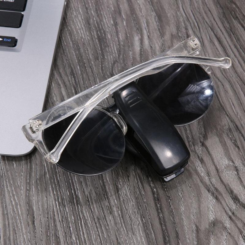 1Pcs Auto Fastener Car Sun Visor Glasses Sunglasses Ticket Receipt Card Clip Storage Holder Car-styling Automobile Accessories - ebowsos