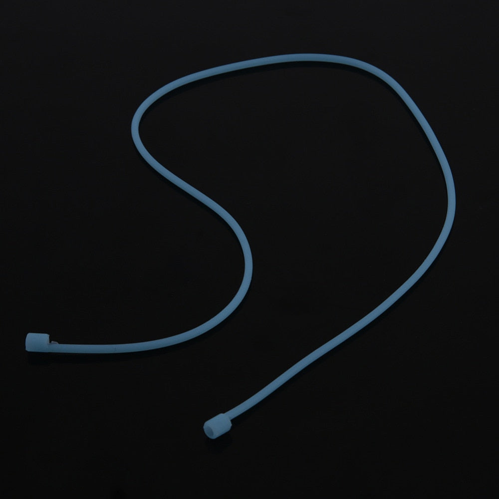 1Pcs Blue Luminous Anti-Lost Earbuds Cable Cord Strap Loop for Apple Airpods Bluetooth Earbuds Earphone Accessories High Quality - ebowsos