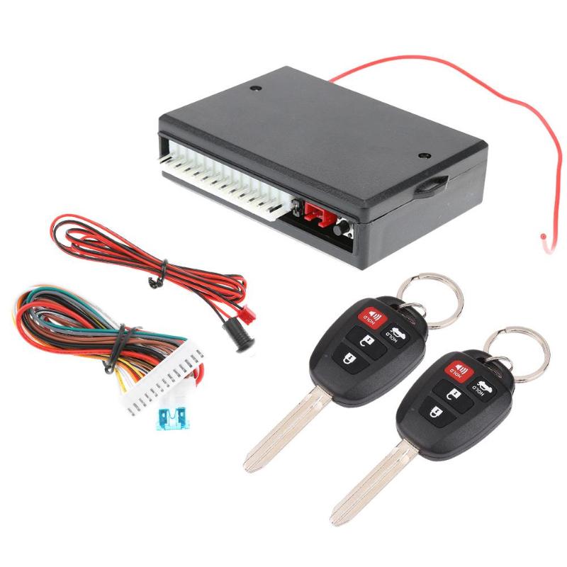 1Pcs Car Keyless Entry System Remote Control Alarm Central Locking Kit New With Remote Controllers Car Alarm System Car Styling - ebowsos