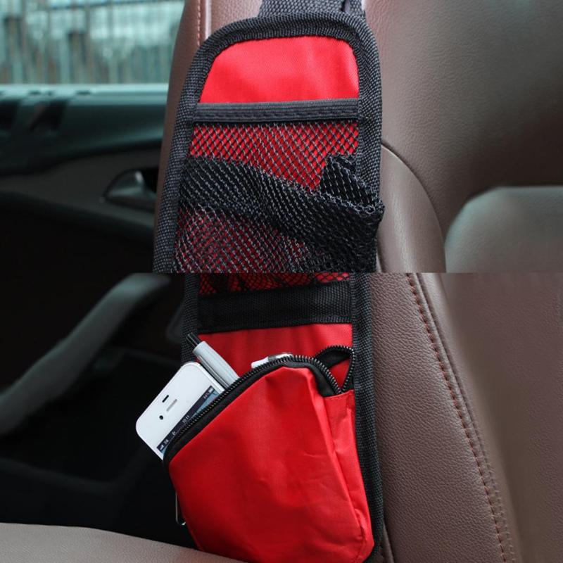 1Pcs Car Seat Side Mesh Storage Bag Waterproof Multi Pockets Hanging Organizer Net Backseat Holder Hanging Net 3 Colors Hot Sale - ebowsos
