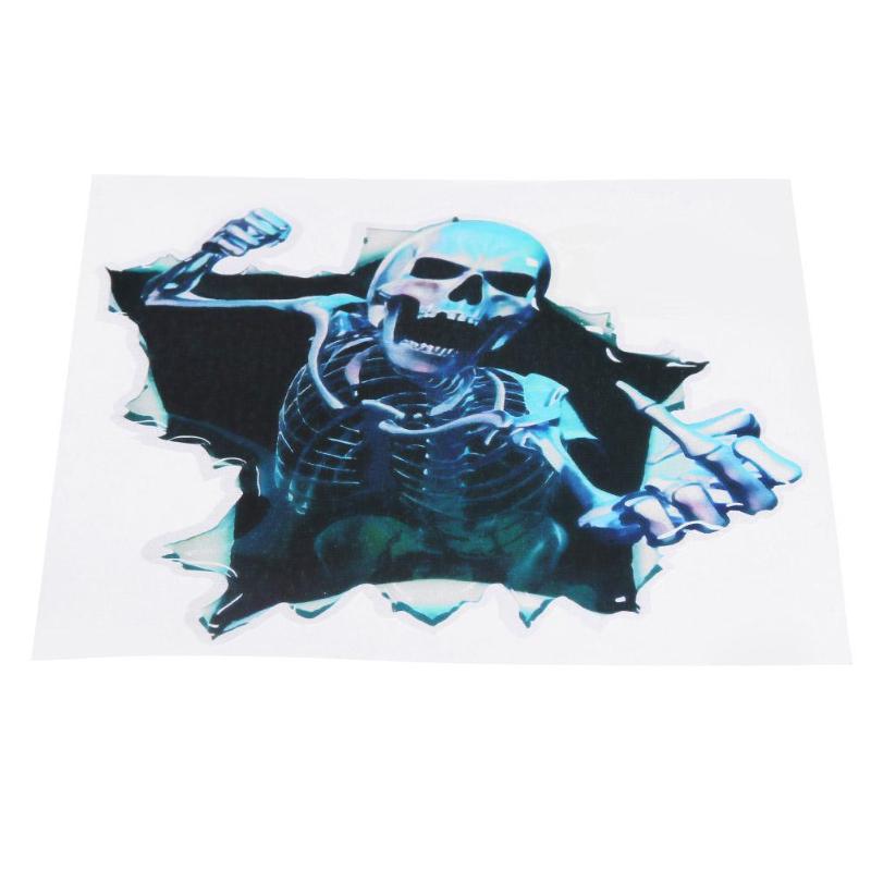 1Pcs Car Sticker 3D Skull Skeleton Decal Auto Window Body Hood Trunk Decoration Car Stickers Car Styling Auto Accessory Hot Sale - ebowsos