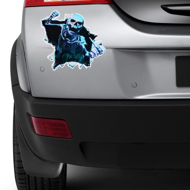 1Pcs Car Sticker 3D Skull Skeleton Decal Auto Window Body Hood Trunk Decoration Car Stickers Car Styling Auto Accessory Hot Sale - ebowsos
