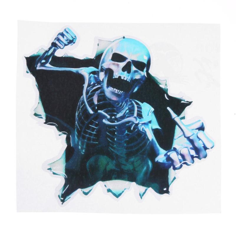 1Pcs Car Sticker 3D Skull Skeleton Decal Auto Window Body Hood Trunk Decoration Car Stickers Car Styling Auto Accessory Hot Sale - ebowsos