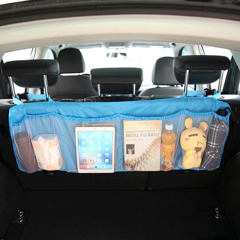 1Pcs Cars Trunk Organizer Cloth Adjustable Practical Multi Pocket Large Capacity Backseat Storage Bag High Quality Car Orangizer - ebowsos