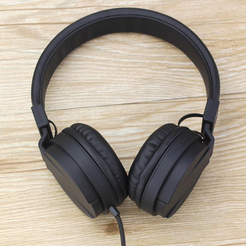 1Pcs Foldable 3.5mm Headphone Stereo Headphones Hand-free Call with Microphone Music Headset For PC Laptop Mobile Phone Mp3 - ebowsos