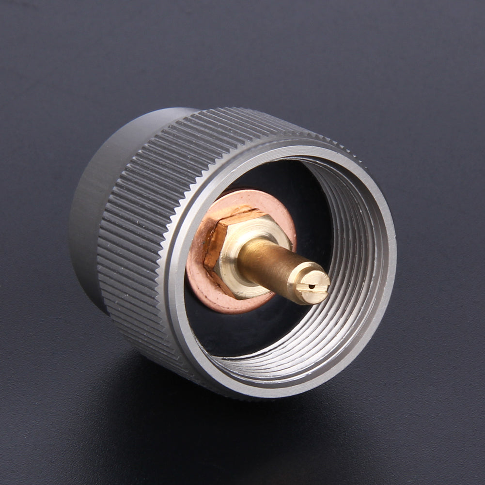1Pcs Gas Refill Adapter Small Gas Tank Input Valve Output Outdoor Camping Stove Conve Switch Tools-ebowsos