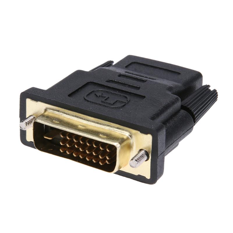 1Pcs HDMI Converter Cable Female to DVI 24+1Pin Male Converter Adapter Cable Connector for PC TV Monitor High Quality Adapter - ebowsos