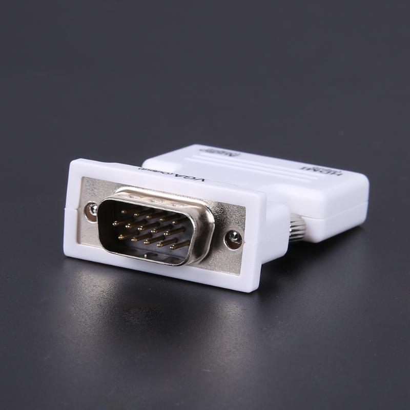 1Pcs HDMI Female to VGA Male Converter with Audio Adapter Support 1080P Signal HDMI to VGA Adapter Male to Female High Quality - ebowsos