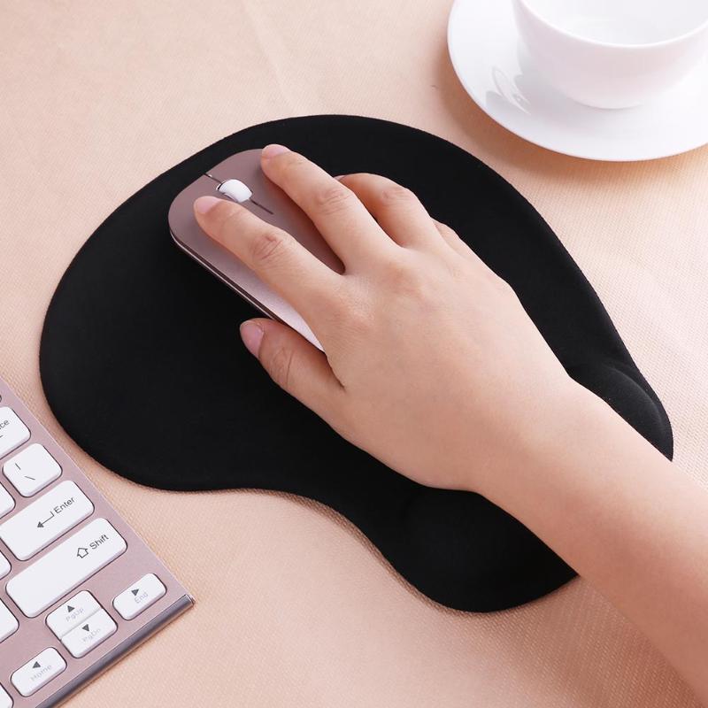 1Pcs Mouse Pads Silicone Wrist Rest Support Mouse Pad PU Anti-slip Hand Pillow Memory Cotton Gaming Mouse Pad Mat for Office PC - ebowsos