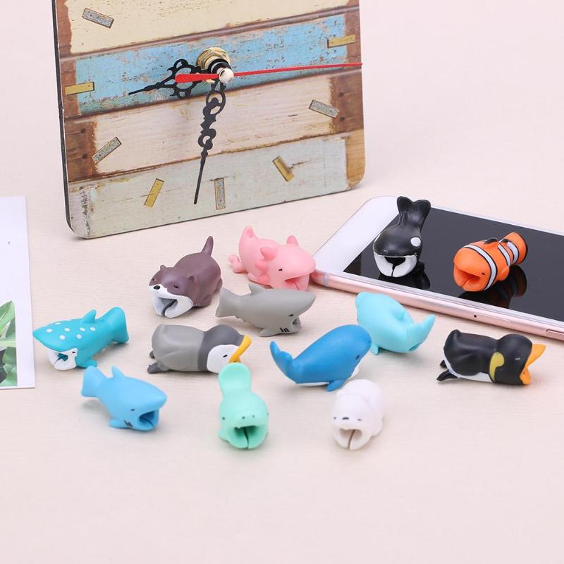 1Pcs PVC Cable Protector Winder Animal Shape Bite Anti Break Data Cable Cord Wire Protective Cover HIgh Quality Cable Protector - ebowsos