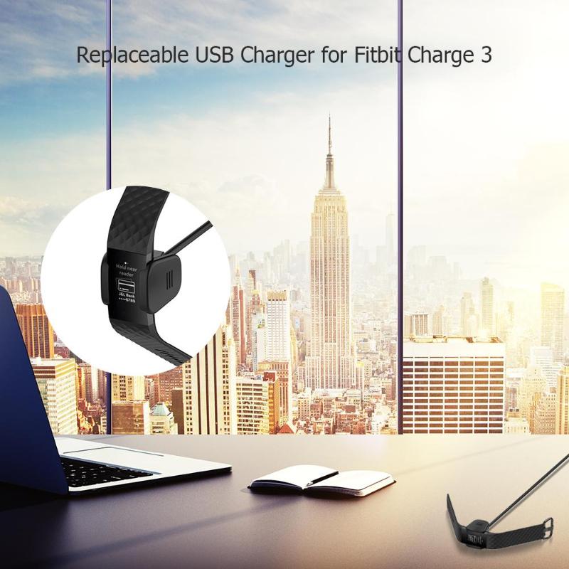 1Pcs Replaceable USB Charger Dock Station Adapter 1m Charging Cable for Fitbit Charge 3 Smart Bracelet High Quality Dock Cable - ebowsos