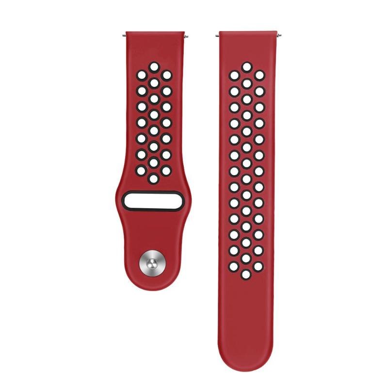 1Pcs Silicone 20mm Porous Adjustable Watch Band Bracelet Strap Replacement for Samsung Galaxy SM-R800 Watch 46mm High Quality - ebowsos