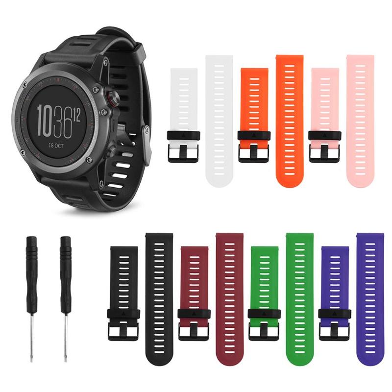 1Pcs Silicone Wrist Strap Bracelet Watch Band Replacement for Garmin Fenix3 Fenix3HR Fenix5 X Smart Watch Colorful Bands New - ebowsos