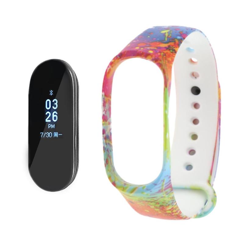 1Pcs Smart Accessories For Xiaomi Mi Band 3 Strap Replacement Waterproof Anti-Lost Double Color Silicone Bracelet For Men Women - ebowsos
