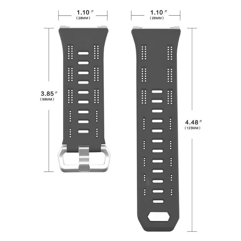 1Pcs Soft Silicone TPU Hollow Breathable Watch Band Bracelet Wrist Strap Replacement for Fitbit Ionic Smart Watch Colorful Bands - ebowsos