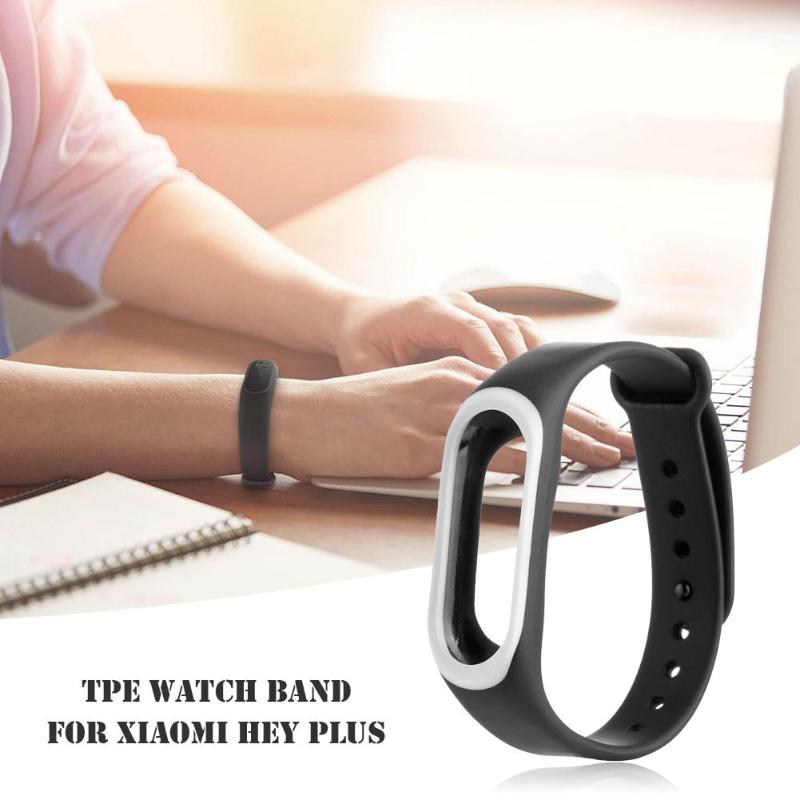 1Pcs TPE Adjustable Watch Band Bracelet Wrist Strap Belt Replacement for Xiaomi Hey Plus Smartband High Quality Watch Band New - ebowsos