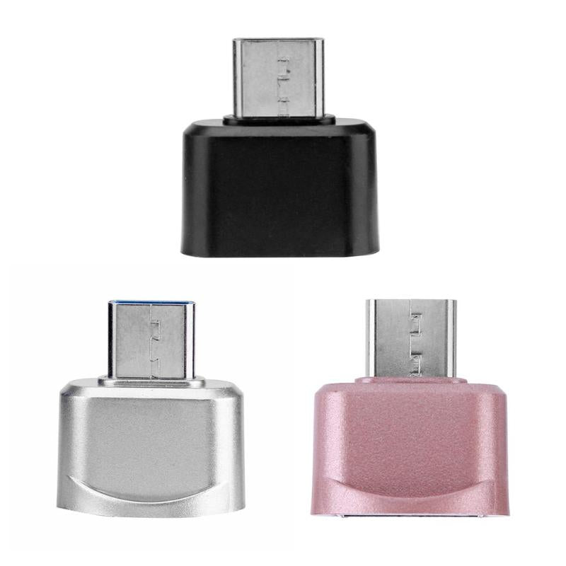 1Pcs Type-C Android OTG Adapter Micro Connector Converter USB Male to USB Female High Quality Type-C Android OTG Adapter New - ebowsos