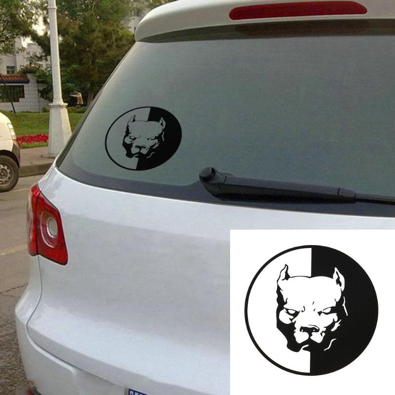 1Pcs Waterproof Pitbull Dog Bulldog Car Sticker Decoration Decal Auto Styling Car Decals Car Stickers Car Styling Accessories - ebowsos