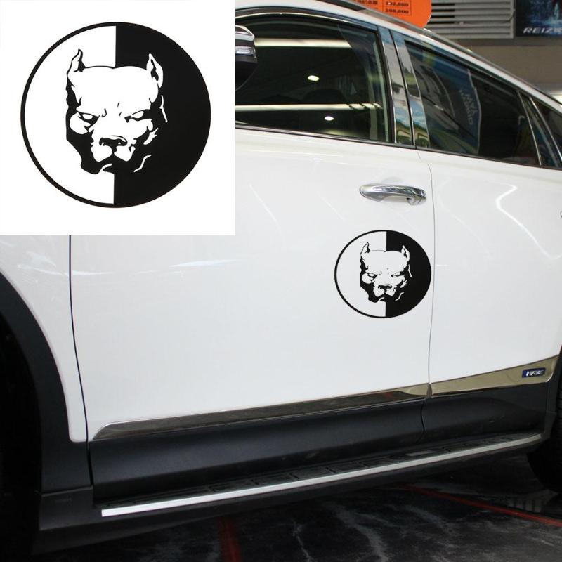 1Pcs Waterproof Pitbull Dog Bulldog Car Sticker Decoration Decal Auto Styling Car Decals Car Stickers Car Styling Accessories - ebowsos