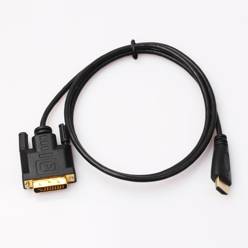 1m 1.8m 3m 5m HDMI to DVI DVI-D Cable 24+1 pin Adapter Cables 1080P for LCD DVD HDTV XBOX PS3 HDMI Kable - ebowsos