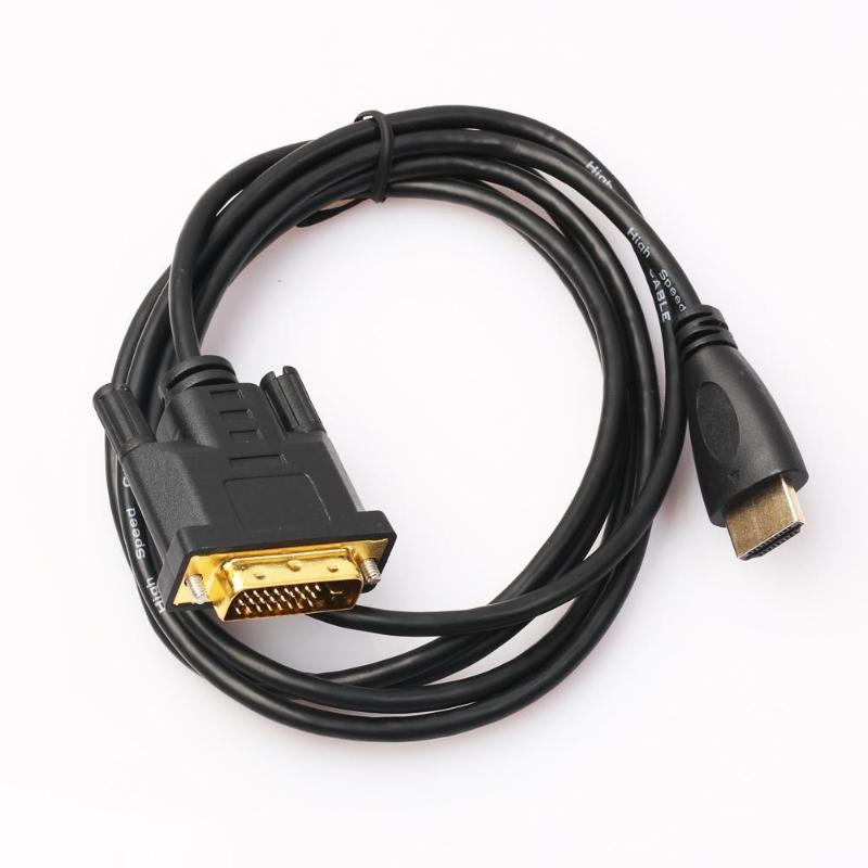 1m 1.8m 3m 5m HDMI to DVI DVI-D Cable 24+1 pin Adapter Cables 1080P for LCD DVD HDTV XBOX PS3 HDMI Kable - ebowsos